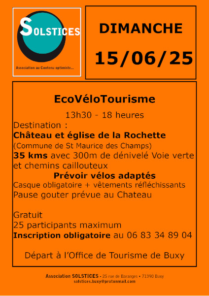 EcoVéloTourisme de Buxy à Saint-Maurice-des-Champs
