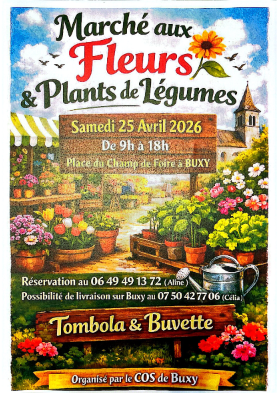 Marché aux fleurs, plants de légumes