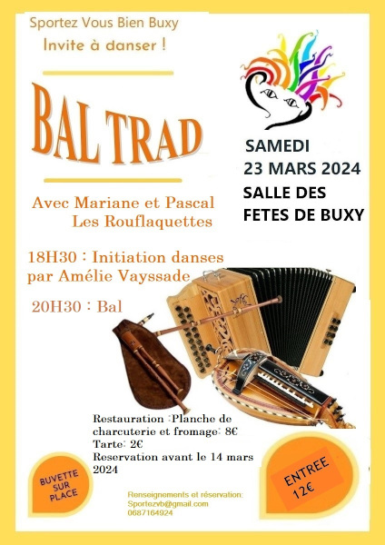 BAL TRAD - Venez danser avec SPORTEZ VOUS BIEN BUXY