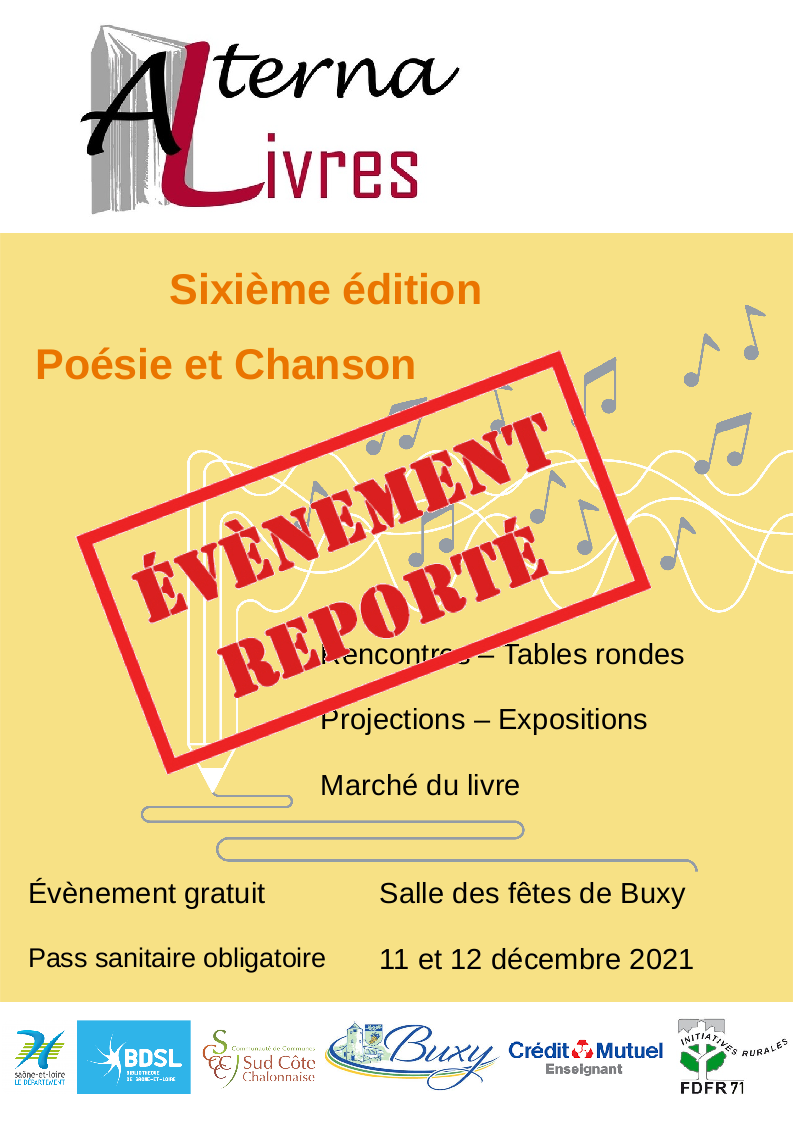 Alternalivres - Évènement reporté