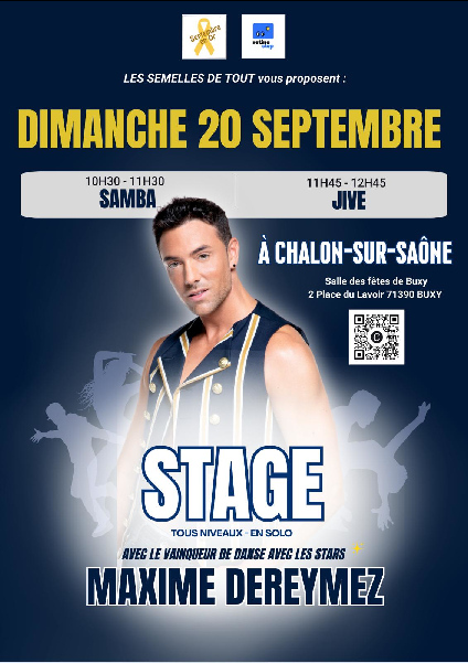 STAGE DE DANSE Tous niveaux - En solo à la salle des fêtes de Buxy