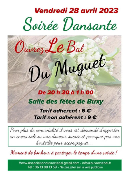 OUVREZ LE BAL - Soirée dansante BAL DU MUGUET