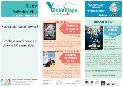 Cinévillage 1er trimestre 2026