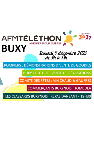 TELETHON 2023 à BUXY