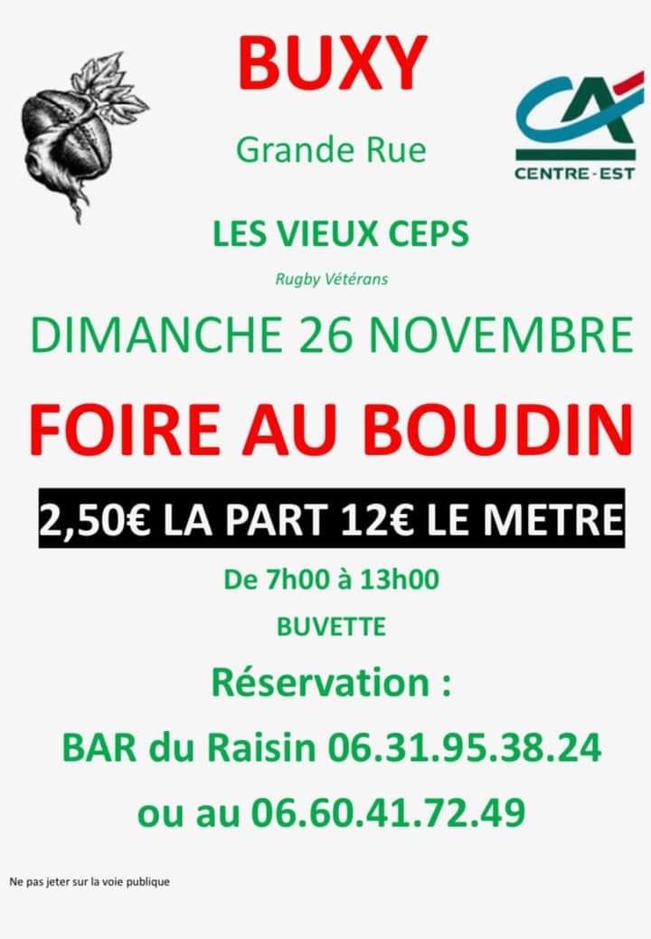 FOIRE AU BOUDIN