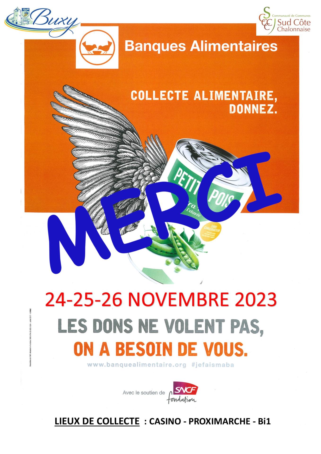 Collecte nationale des Banques Alimentaires - MERCI