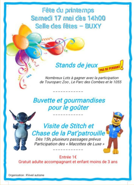 🎈 Fête du Printemps avec R'éveil Autisme