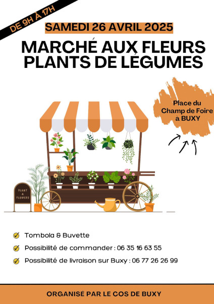 Marché aux fleurs, plants de légumes