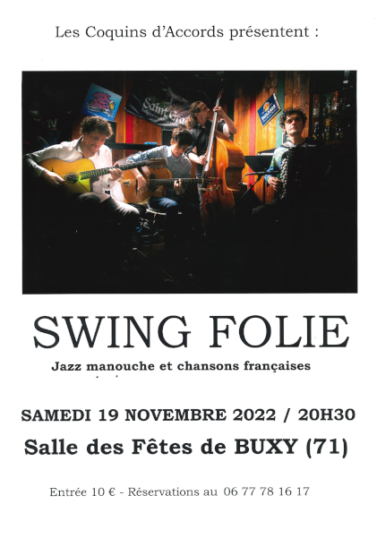 Les Coquins d'Accords - SWING FOLIE