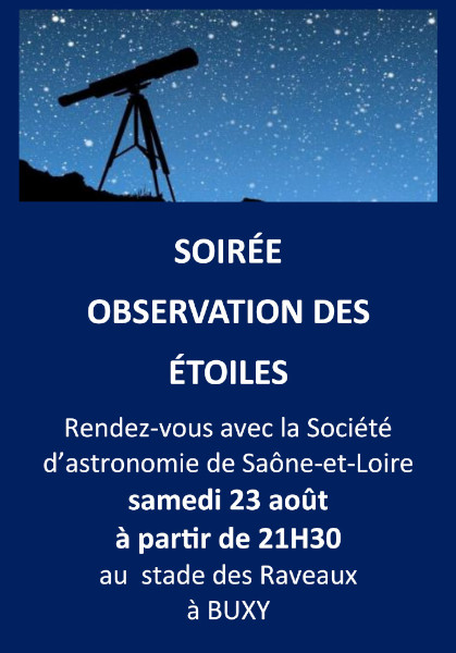 Venez observer les étoiles