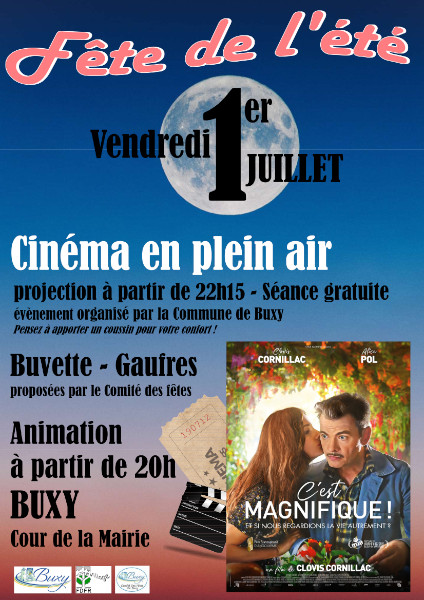 CINÉVILLAGE EN PLEIN AIR - Séance gratuite - "C'est MAGNIFIQUE"