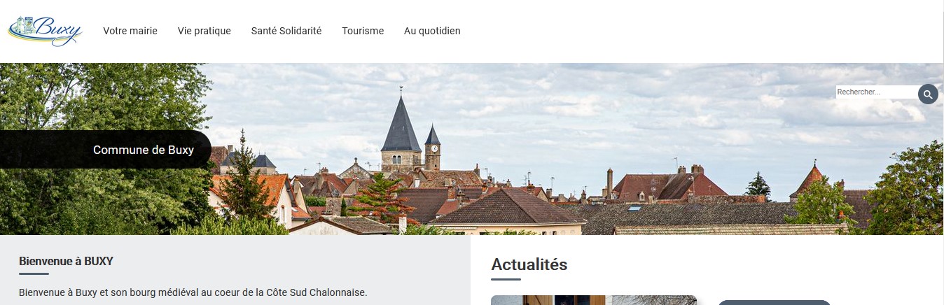 Nouveau site internet de Buxy