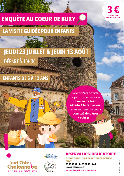Visite guidée pour enfants "Enquête au coeur de Buxy"