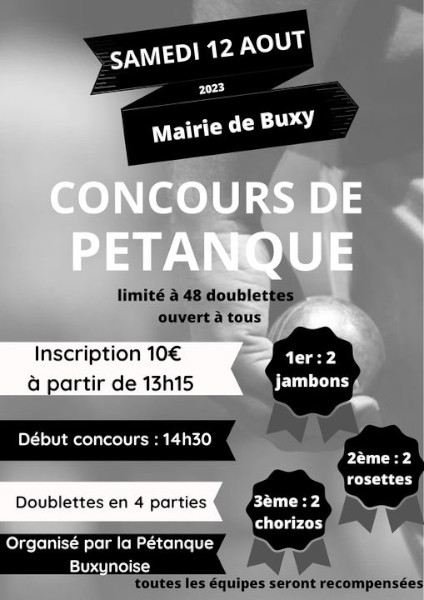 Concours de pétanque