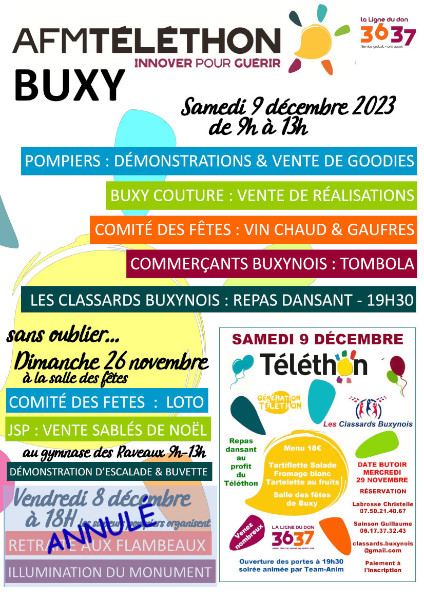 TELETHON 2023 à BUXY