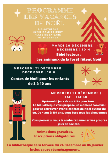 Les animations de Noël à la Bibliothèque municipale