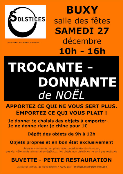 TROCANTE-DONNANTE de Noël