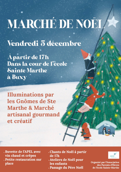 Marché de Noël & Illuminations - Ecole Sainte Marthe
